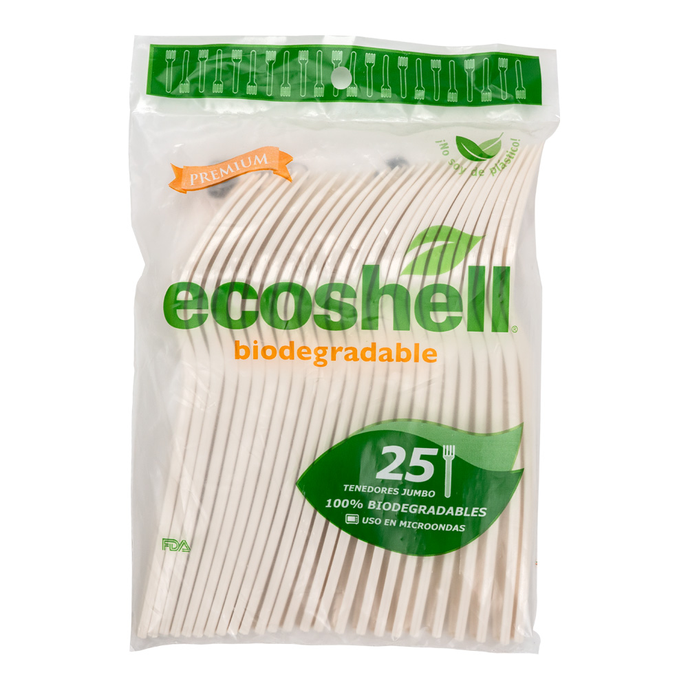 Tenedor desechable 25 pz